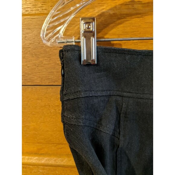 Banana Republic Stretch Black Straight Skirt Size 8 Zippered Slit Womens - Picture 4 of 7